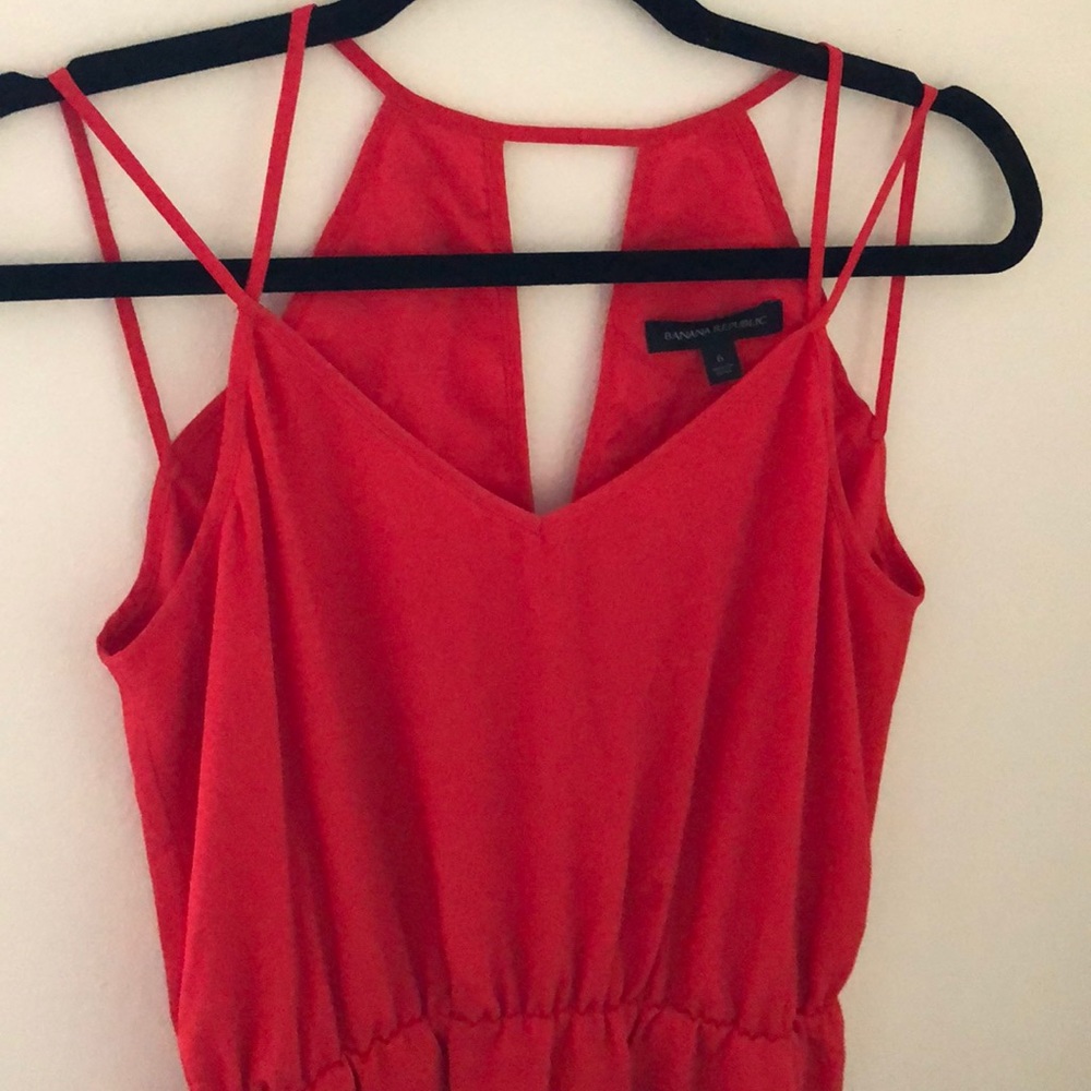 Red/Orange BR Strappy Tank Dress